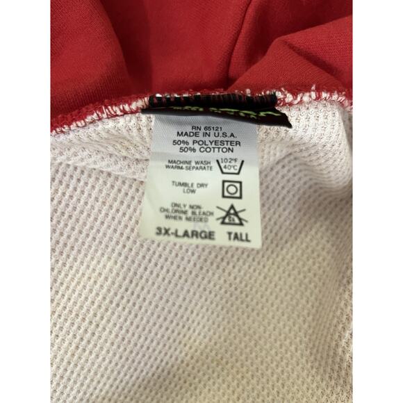 Camber 3X Tall Heavy Thermal Red USA Made Full Zip Hoodie Reflector Jacket LI NY - Picture 11 of 15